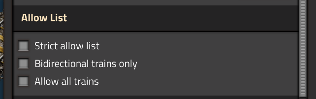 Auto allowlist settings