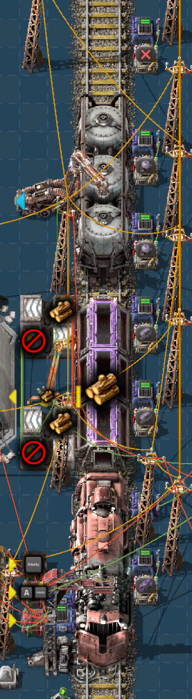 Presence mode combinators reading a parked train