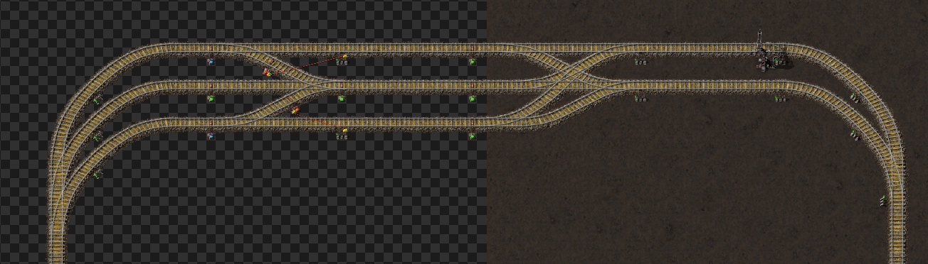 A sliplane depot for 6 1-1 trains